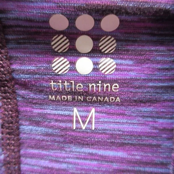 Title Nine Sweater Women Medium Zip Pocket Golf Active Workout Gym Hooded Top - Picture 8 of 12